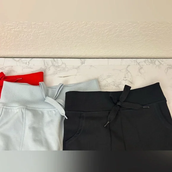 Copper Key Girls High Rise Knit Pants Size L/XL Lot Of 3 Joggers Red Black - Picture 2 of 6